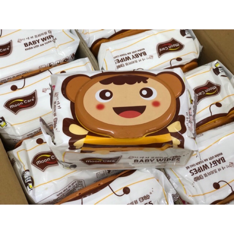 combo 10 khăn giấy ướt Baby Wipes Gấu 150gr siêu dày