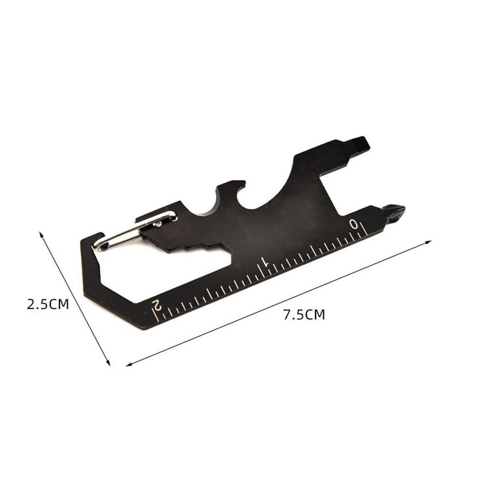 LLOYD Tua Vít Tích Hợp Thẻ Đo Lường Mini Bằng Thép Không Gỉ Có Móc Khóa