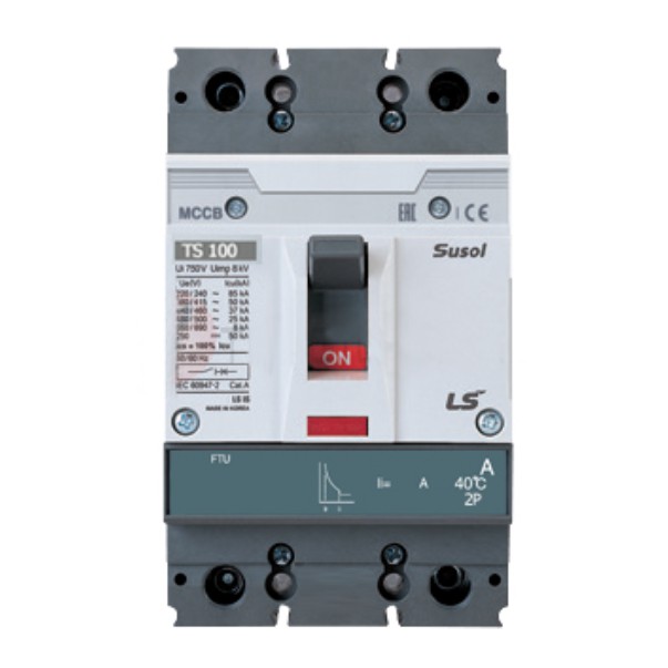 Cầu dao điện MCCB LS TS100N FTU100 2P 40A ,50A ,63A ,80A ,100A