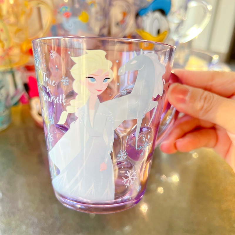 Ly cốc uống nước trẻ em 260ml Frozen Elsa chibi Disney