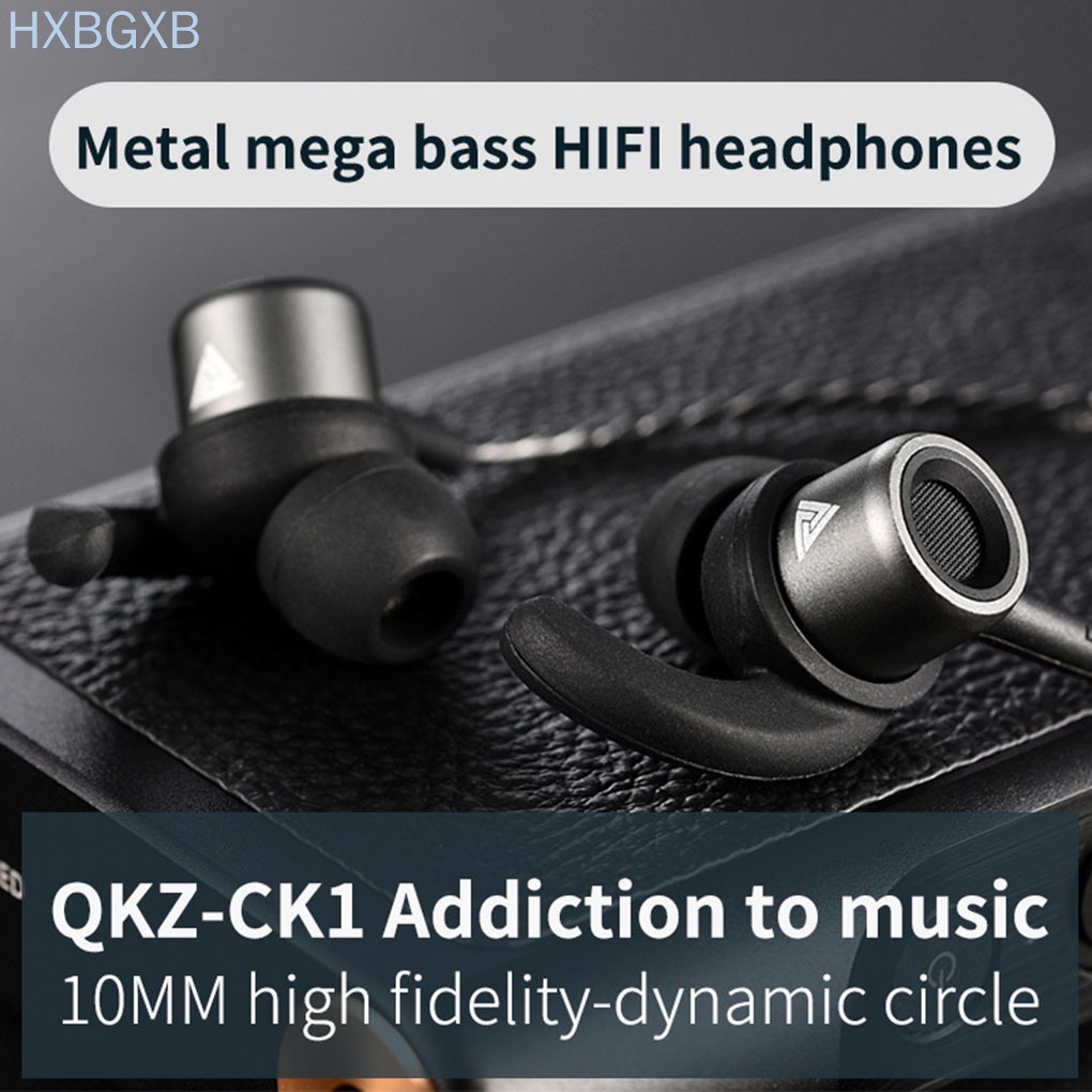 HXBG QKZ CK1 Earphone 3.5MM Bass Stereo Music Sport In-ear Earbuds Phone MP3 MP4 Noise Isolating Headset