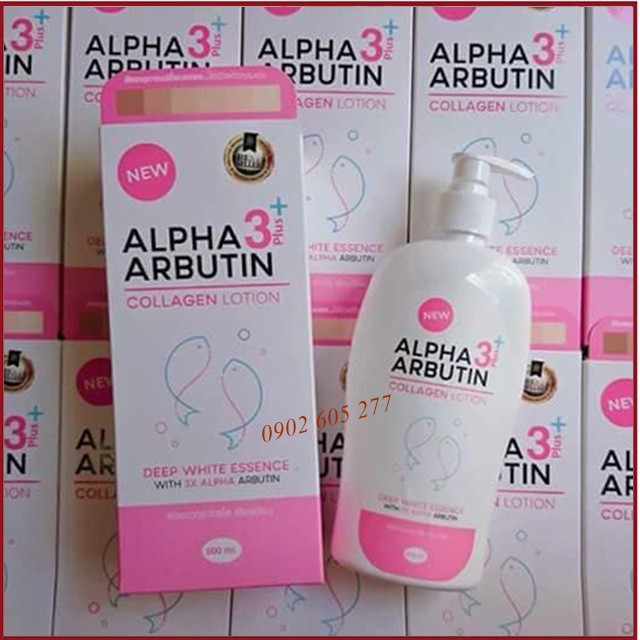 [hàng chính hãng]Sữa dưỡng thể trắng da Collagen Alpha Arbutin Thái Lan 500ml