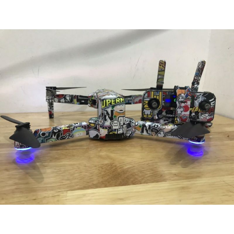Skin Decal Dán Trang Trí Cho Flycam Sjrc F11S 4K Pro Phiên Bảng Sticker Hoạt Hình - Dán 2 Pin
