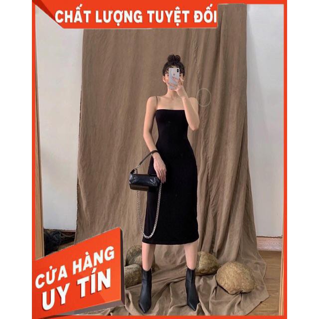 VÁY BODY 2 dây TRƠN VẢI ĐẸP XỊN- hình thật cotton zip dày mịn | BigBuy360 - bigbuy360.vn