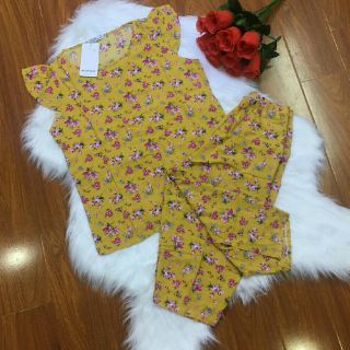 Bộ mặc nhà lanh lửng #mango
