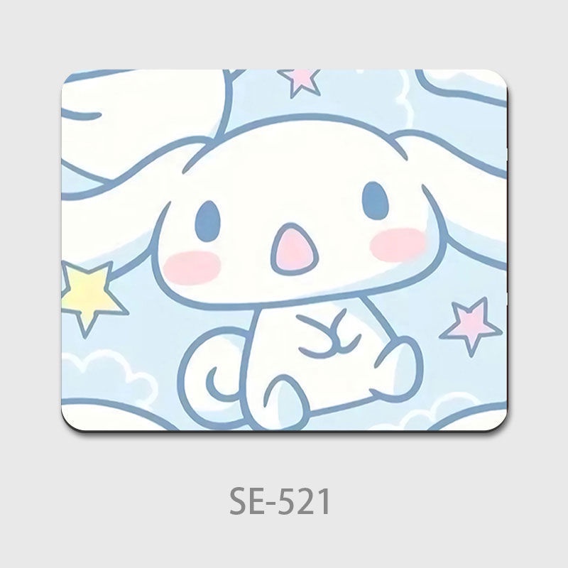 Đệm Lót Chuột Hình Vuông Cỡ Nhỏ Họa Tiết Gấu Cinnamon / Cún Kuromi Melody Dễ Thương Cho Bé Gái