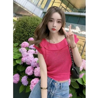 ÁO TRỄ VAI LEN BÈO LƯỚI MS95661
