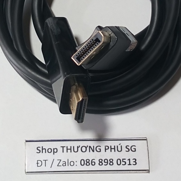 Cáp DisplayPort ra HDMI dài 1.8M (DP to HDMI Cable)
