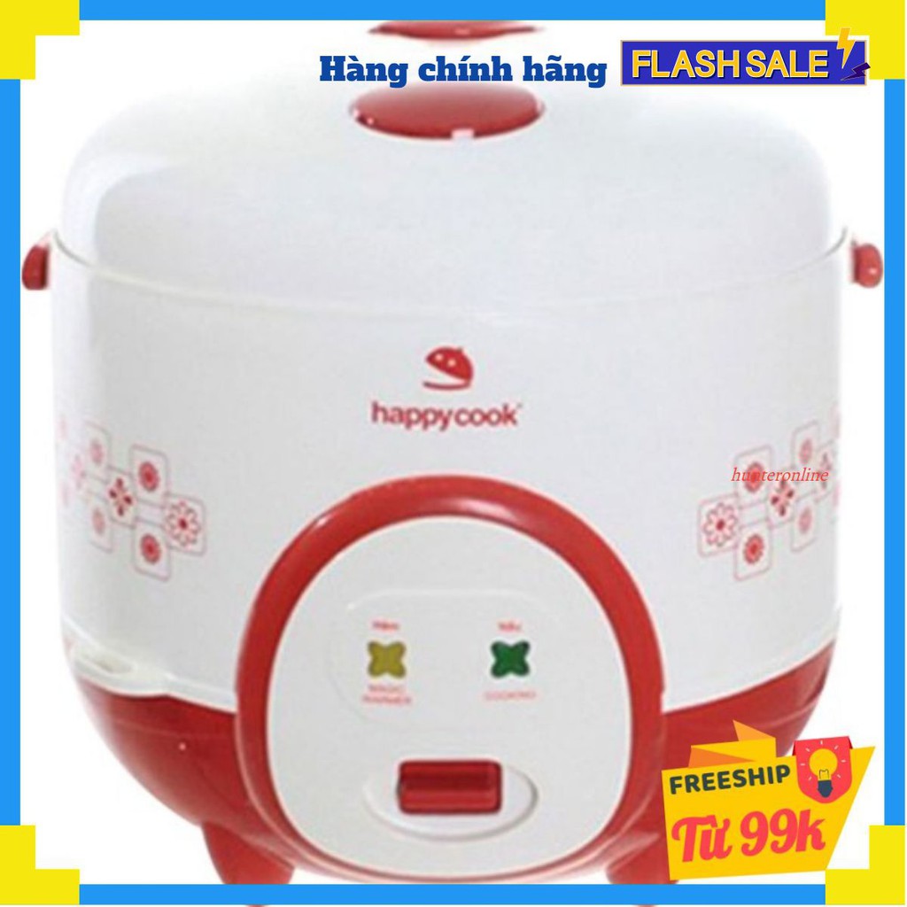 Nồi cơm điện nắp gài 1.2 lít Happy Cook HC-120(R) ĐỎ