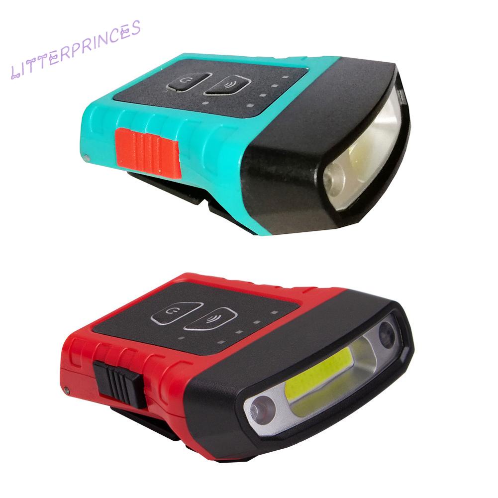 Đèn led cob gắn mũ bóng chày / xe đạp cảm biến hành động sạc cổng usb chống thấm nước tiện lợi