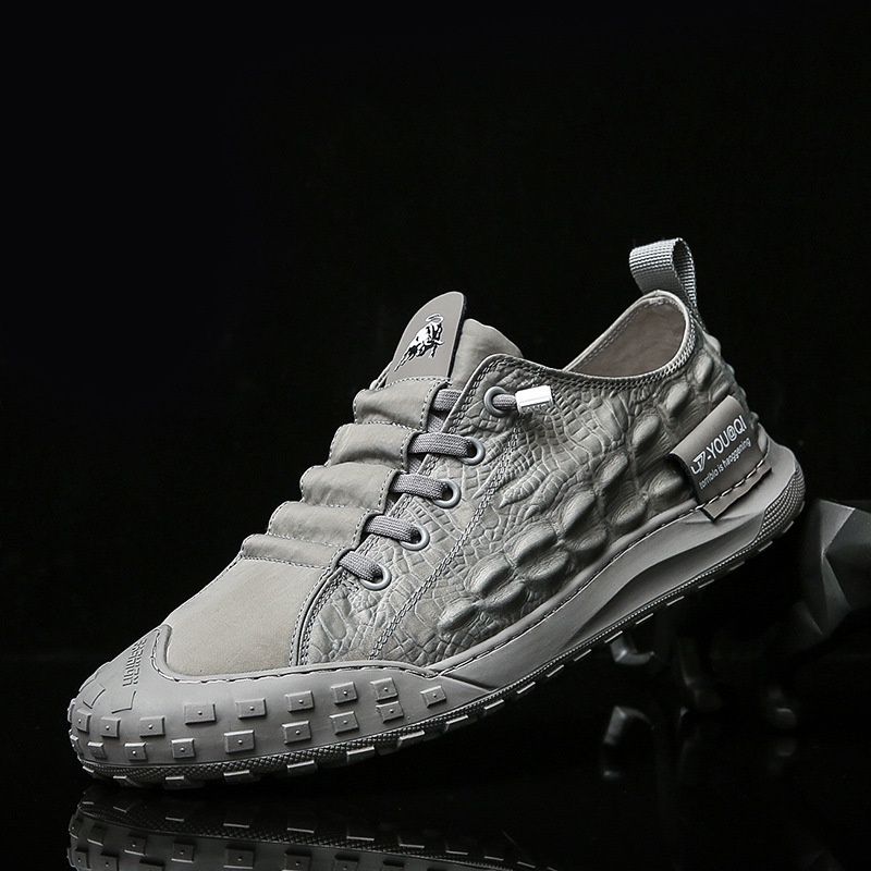 [KHO GIÀY LUCKY SHOES - H101]✅ Giày Vải Nam Vân Cá Sấu Bản Hàn Quốc Băng Lụa Thời Trang,Giày Thể Thao Nam Chất Lượng Cao