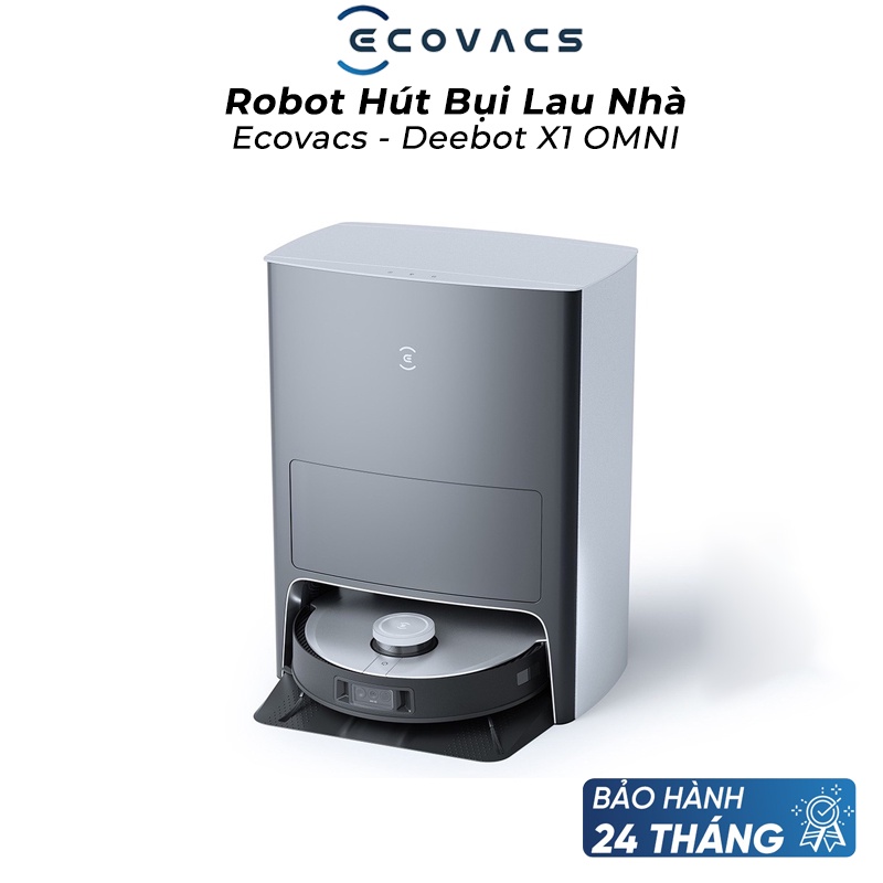 Robot Hút Bụi Lau Nhà Ecovacs Deebot X1 Omni (DEX11) Lực hút 5000Pa, Pin 5200mAh Bảo Hành 24T