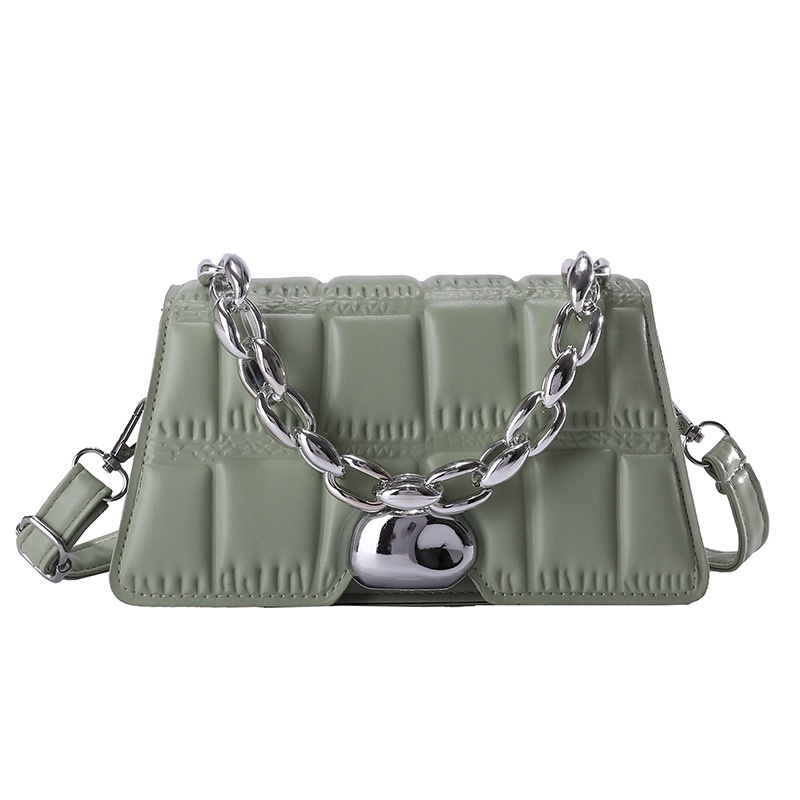 Túi Đeo Chéo Da PU Dáng Vuông Nhỏ Họa Tiết Hình Thoi Đơn Giản Phong Cách Retro Thời Trang Cho Nữ