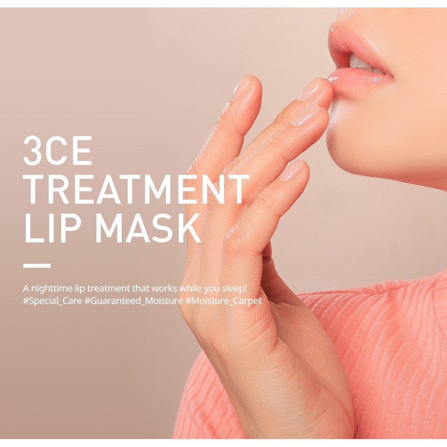 Mặt Nạ Ngủ Dưỡng Môi Ẩm Mượt 3CE Treatment Lip Mask