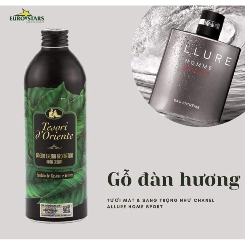 Sữa tắm Tesori Gỗ đàn hương