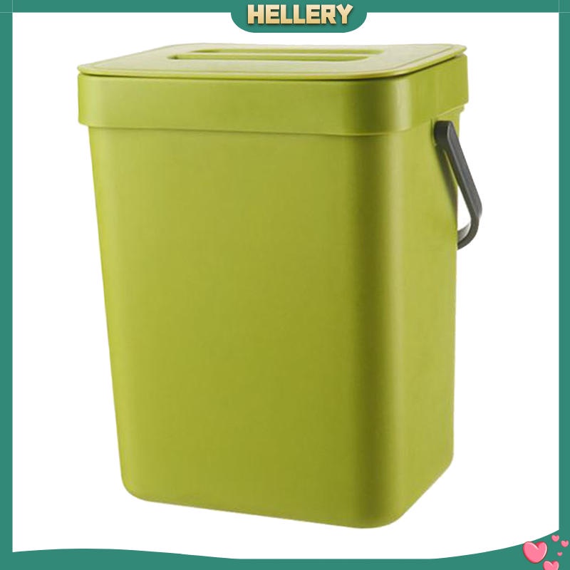 Thùng Rác Gắn Tường Màu Đen 3L Phong Cách Hiện Đại Dành Cho Nhà Bếp / Văn Phòng