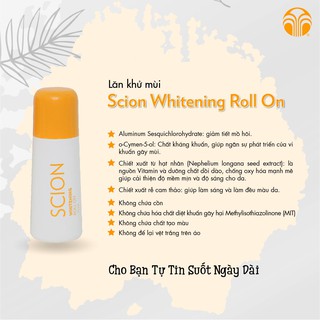 MẪU MỚI Lăn khử mùi Scion Nuskin