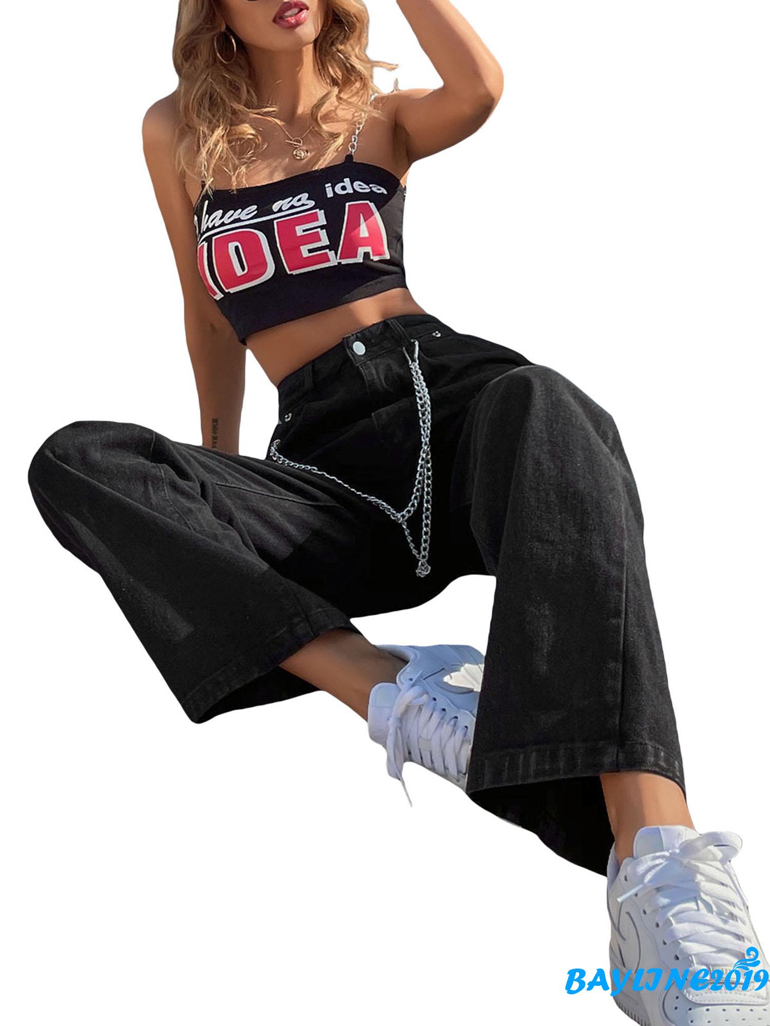 Quần Jeans Dài Ống Rộng Thời Trang Cho Nữ | BigBuy360 - bigbuy360.vn