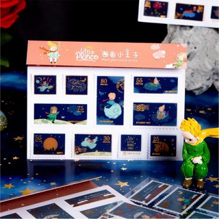 20 sticker tem thư Hoàng Tử Bé 10 kiểu