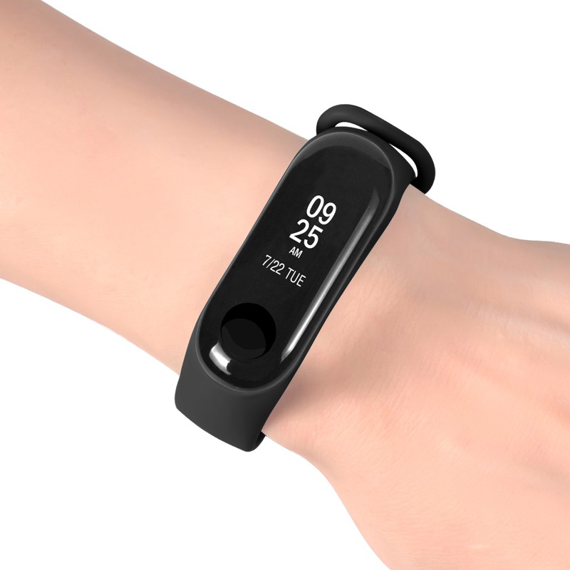 Dây đeo silicone 19 màu tùy chọn cho Xiaomi Mi Band 3 Miband 3 4