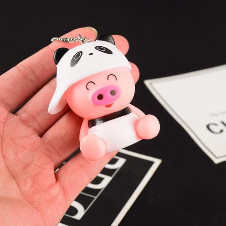 Móc khóa 💓FREESHIP💓 Móc khóa hình heo ngộ nghĩnh (6 màu), được làm từ nhựa cao cấp, không gây hại cho sức khỏe 7655