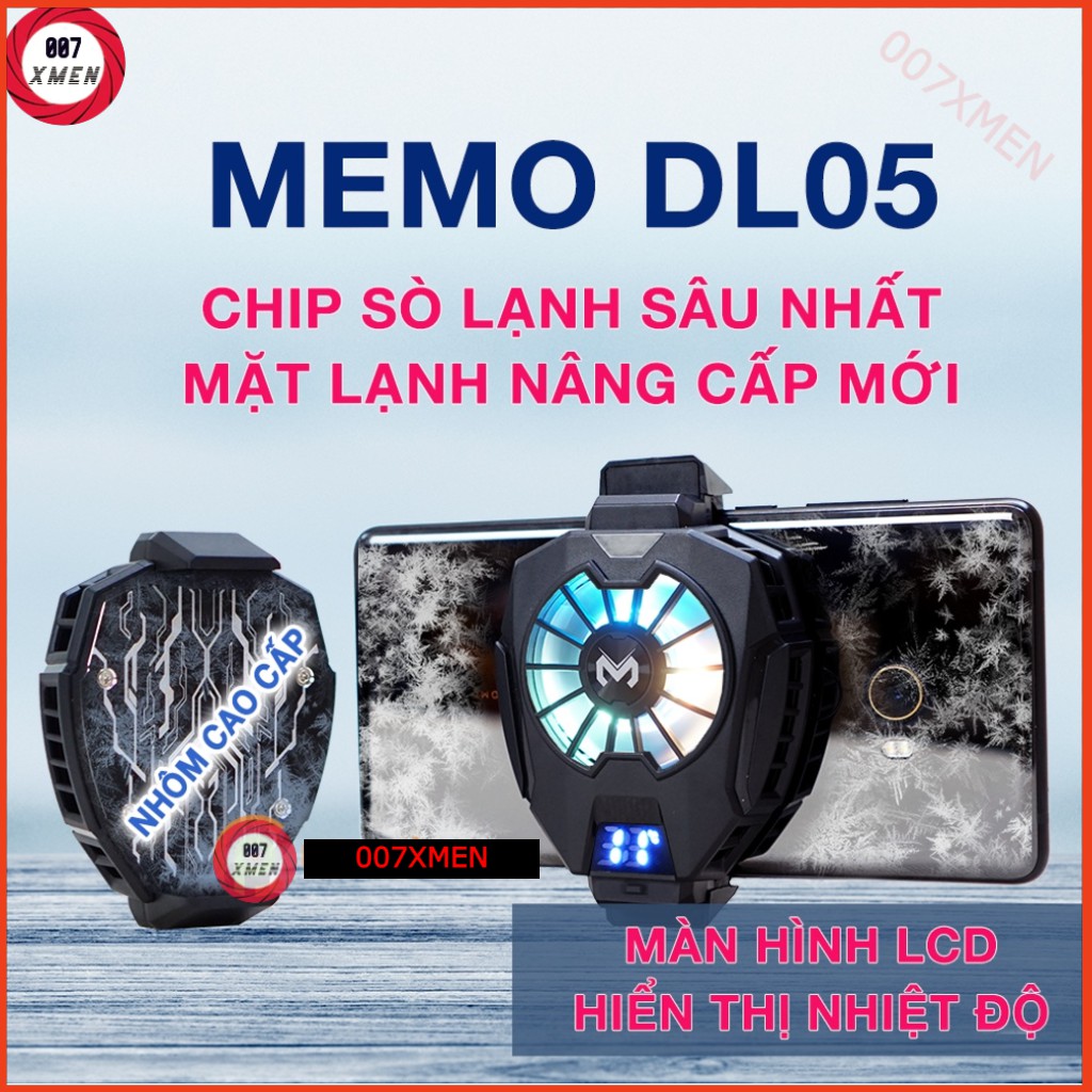 [ Giá Sốc ] Quạt Tản Nhiệt Cho Smartphone Memo DL01 [Phiên Bản Mới Type-C] - Giảm Nhiệt Độ Khi Chơi Game