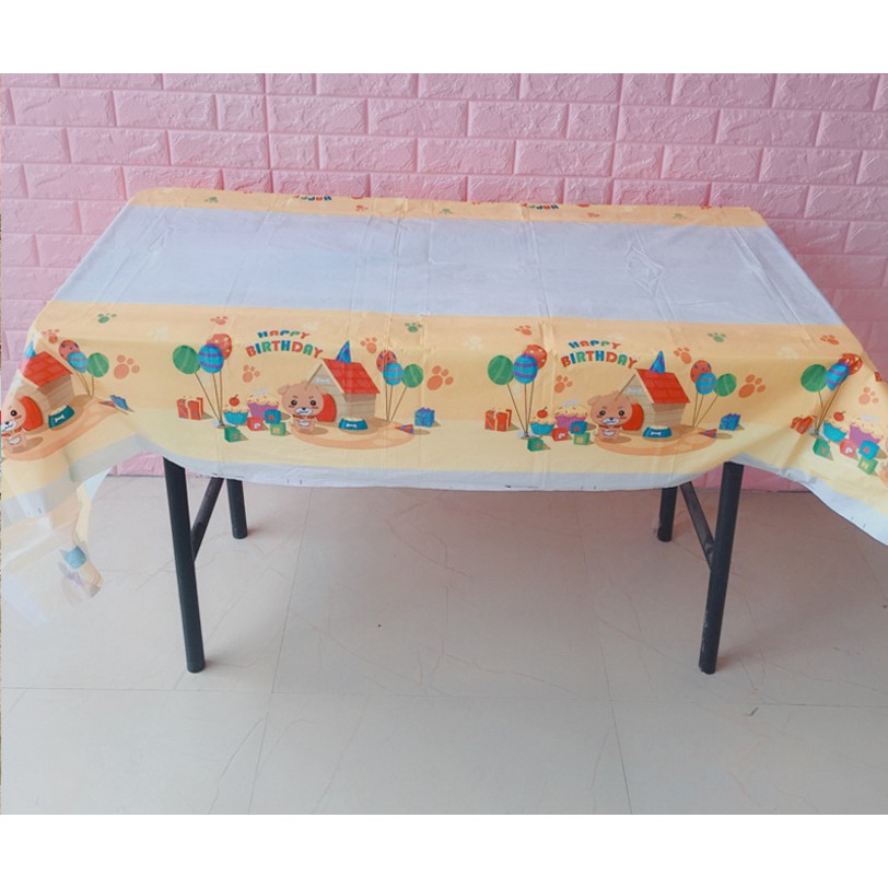 Khăn trải bàn tiệc sinh nhật cho bé 108*180cm