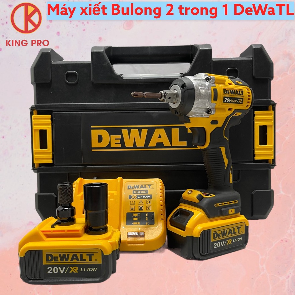 Máy siết BuLong DEWALT 20V DFC887, Động cơ Không chổi Than hàng chính Hãng