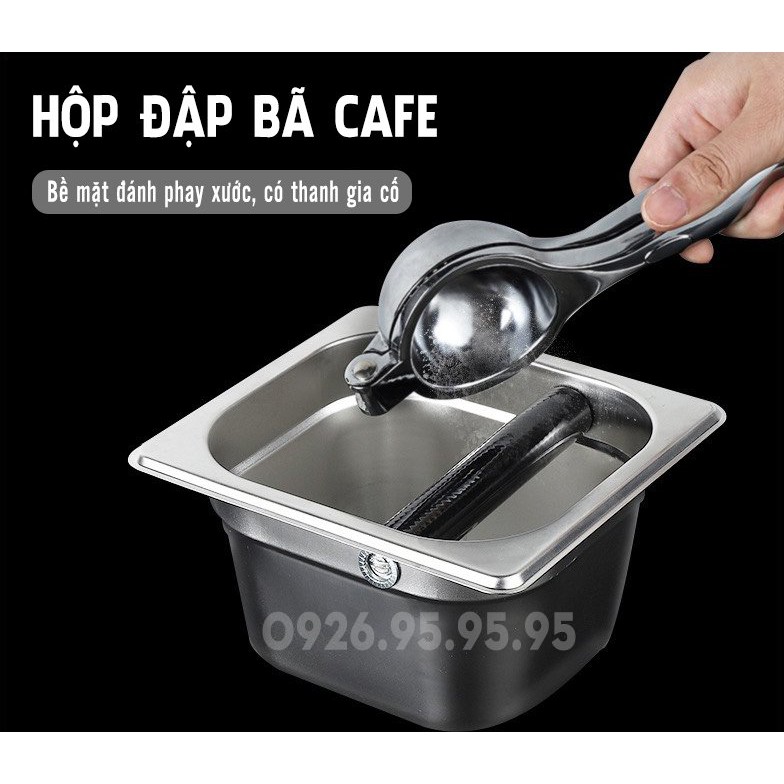 Hộp đập bã cà phê – Knock Box - Dụng cụ Cafe - Dụng cụ pha chế