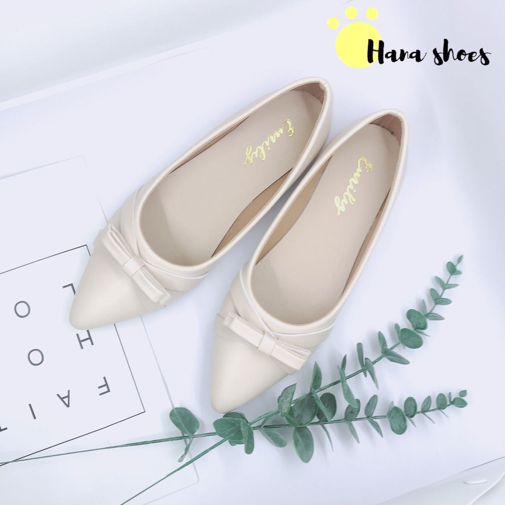 Giày bệt búp bê nữ đính nơ xinh xắn siêu bền- B6 | BigBuy360 - bigbuy360.vn