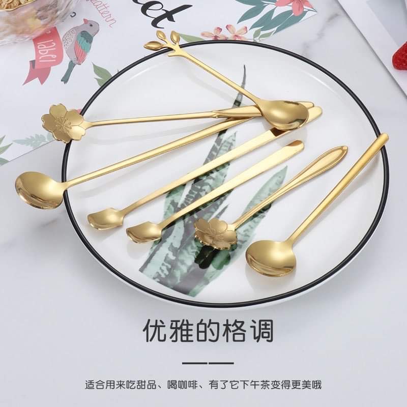 Set 10 thìa hoa anh đào phong cách Nhật Bản - Dungcunhabephd