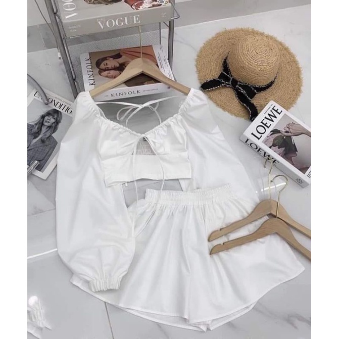 Sét tay phồng dài tay