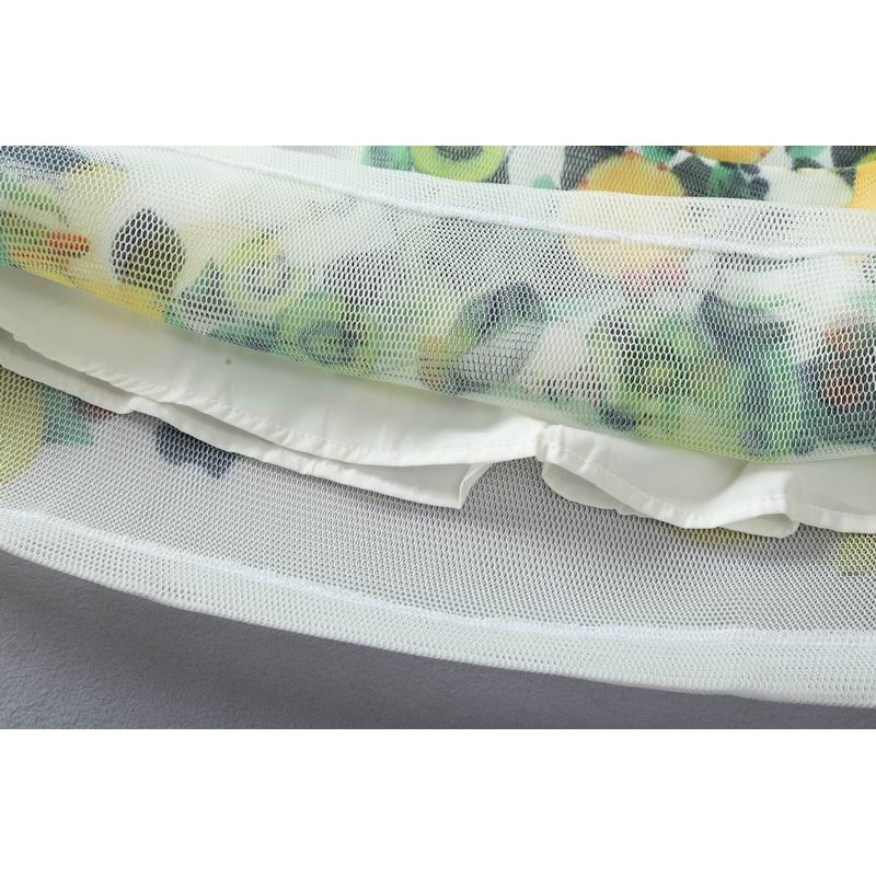 Đầm họa tiết trái cây xuất dư