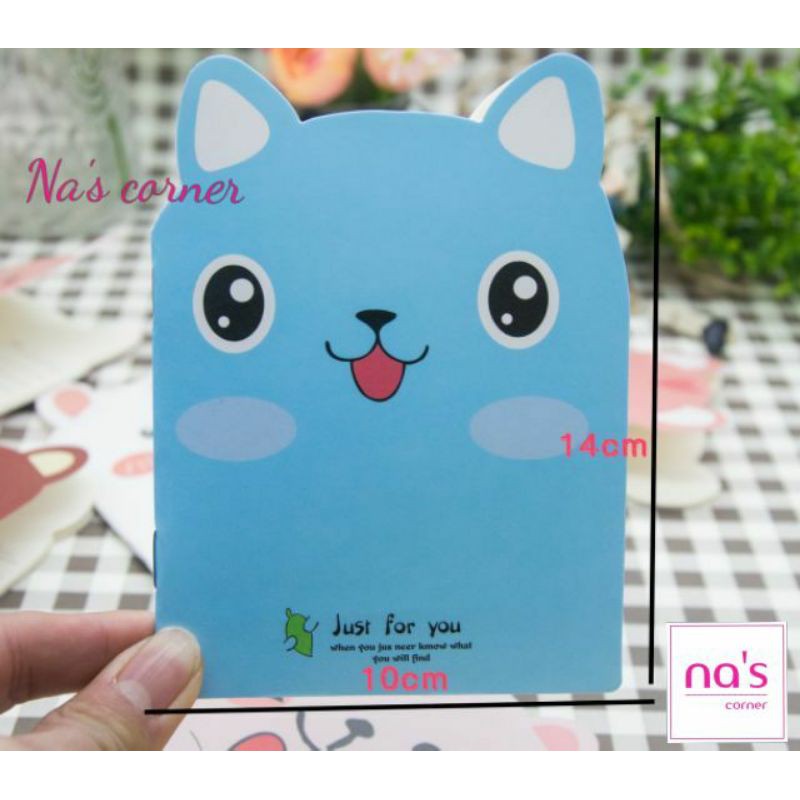 Sổ tay ghi chú hình thú cute kẻ ngang 10x14cm kute 40 trang