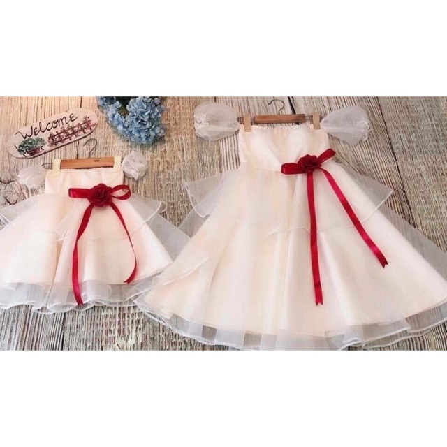 Đầm công chúa mẹ và bé