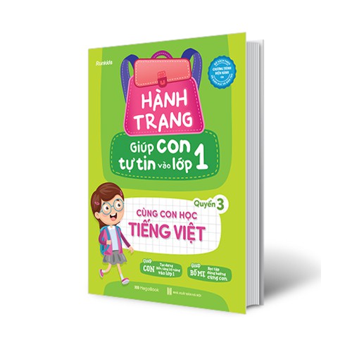 Sách Hành trang giúp con tự tin vào lớp 1 - Quyển 3: Cùng con học Tiếng Việt