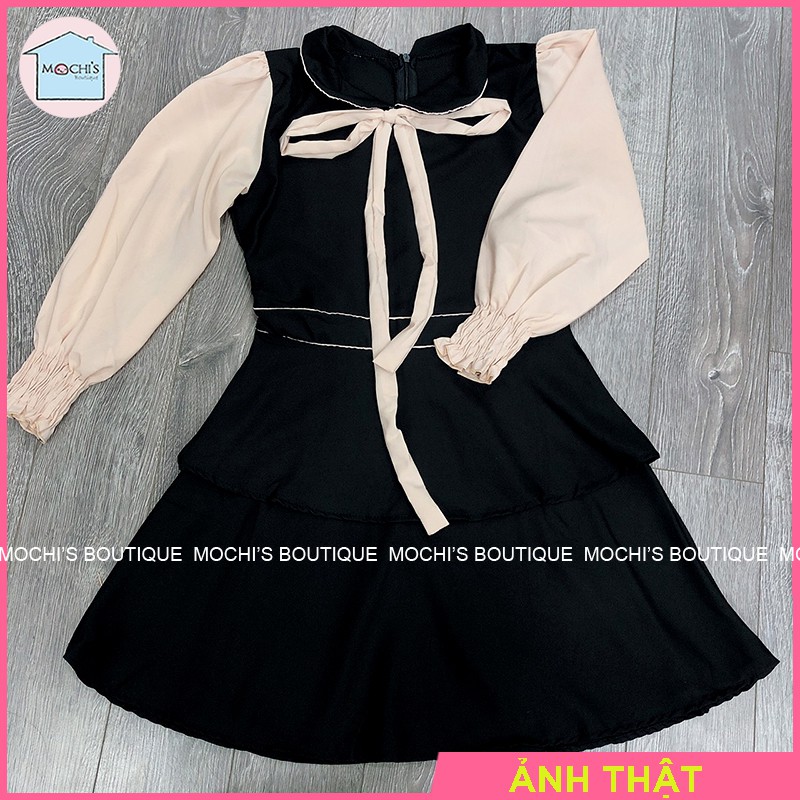 Váy tay bồng đầm dáng xòe nữ 2 tầng, mẫu váy bánh bèo nữ điệu đà, nữ tính, lịch sự, mặc đi làm đi chơi-M021 | BigBuy360 - bigbuy360.vn