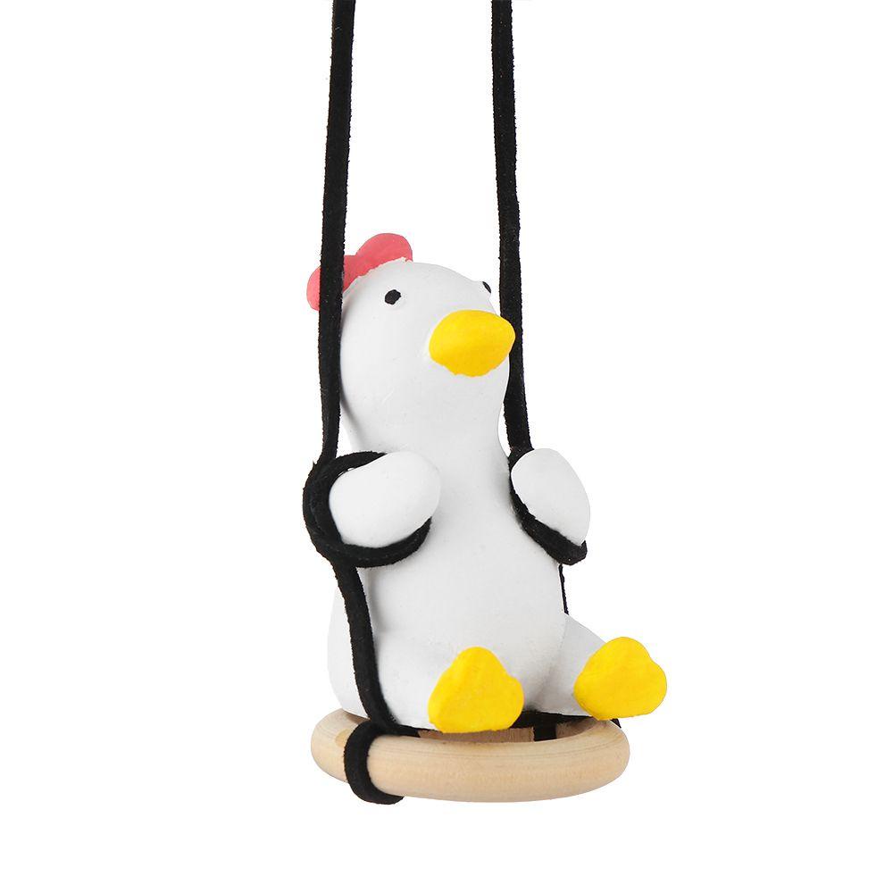 Phụ Kiện Trang Trí Gương Chiếu Hậu Xe Hơi Hình Chú Vịt Dễ Thương