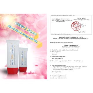 Kem chống nắng vật lý Multi Sun Cream