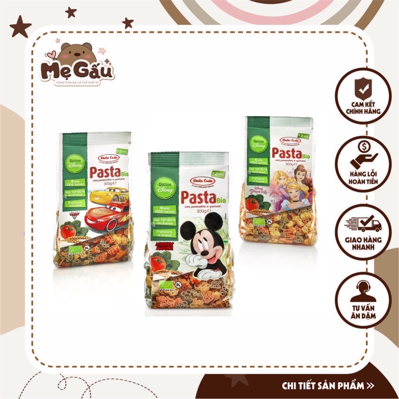 Nui Rau Củ Hữu Cơ Cho Bé Dalla Costa 300g