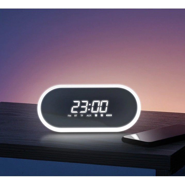 Đồng hồ báo thức bluetooth kiêm loa không dây E09