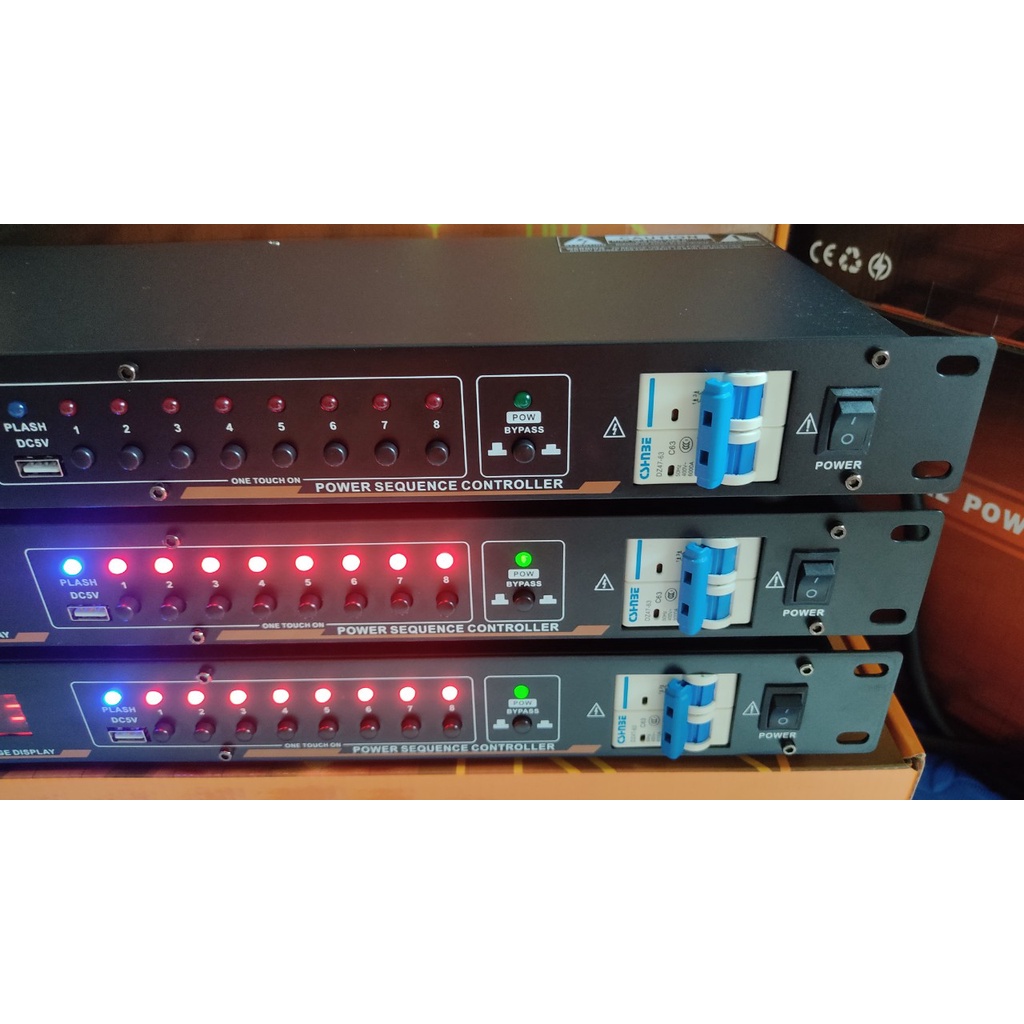 Quản lý nguồn điện DBX VS1035 - 30A-6600W-USB-công tắc chống chập 63A