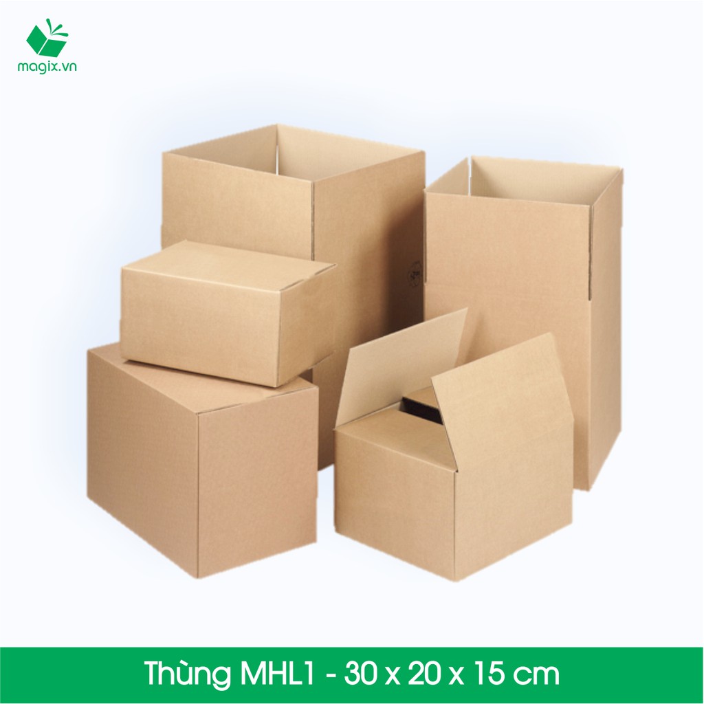 MHL1 - 30 x 20 x 15 cm - 10 Thùng hộp carton trơn