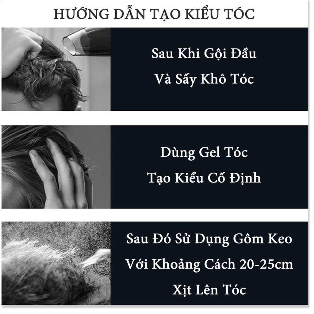 Gel Xịt Tạo Kiểu Tóc Siêu Nhanh Blueman Giữ Nếp Với Thành Phần Chiết Xuất Từ Thiên Nhiên 420ml