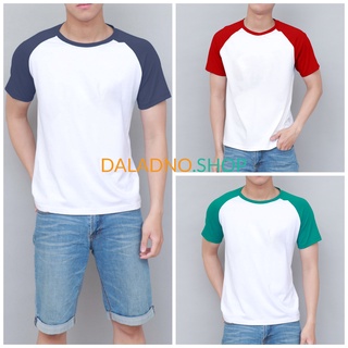 W_1 I Áo thun nam Cotton 100% ngắn tay dáng ôm slim fit Raglan sẵn 26 màu - Daladno