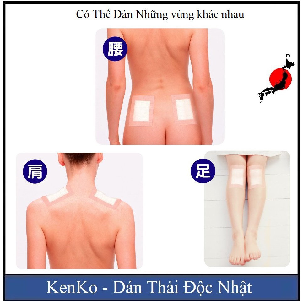 MIẾNG DÁN THẢI ĐỘC CHÂN KENKO 30 MIẾNG NHẬT BẢN.