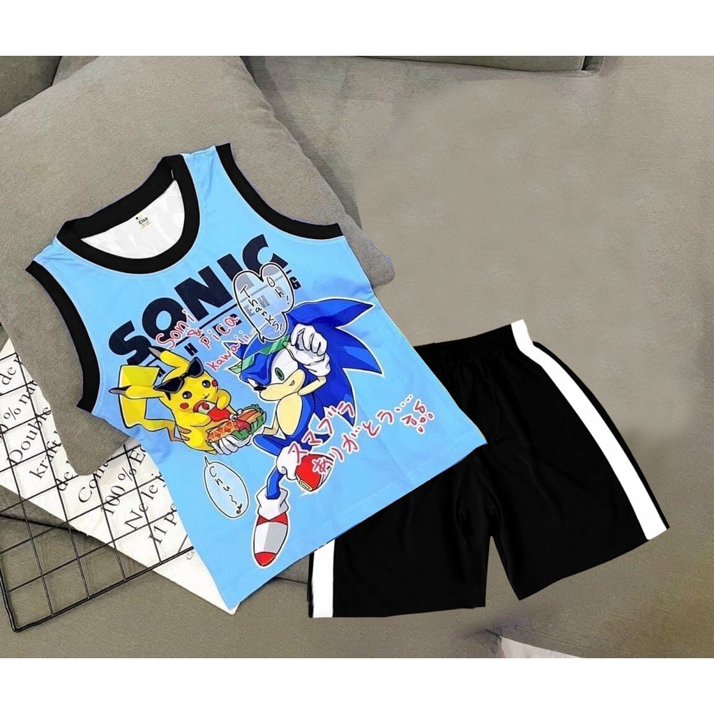 Bộ đồ bé Trai in hình 3D HOT TREND chất vải dày mịn thoáng mát được các bé yêu thích BTM19 [8-40Kg]