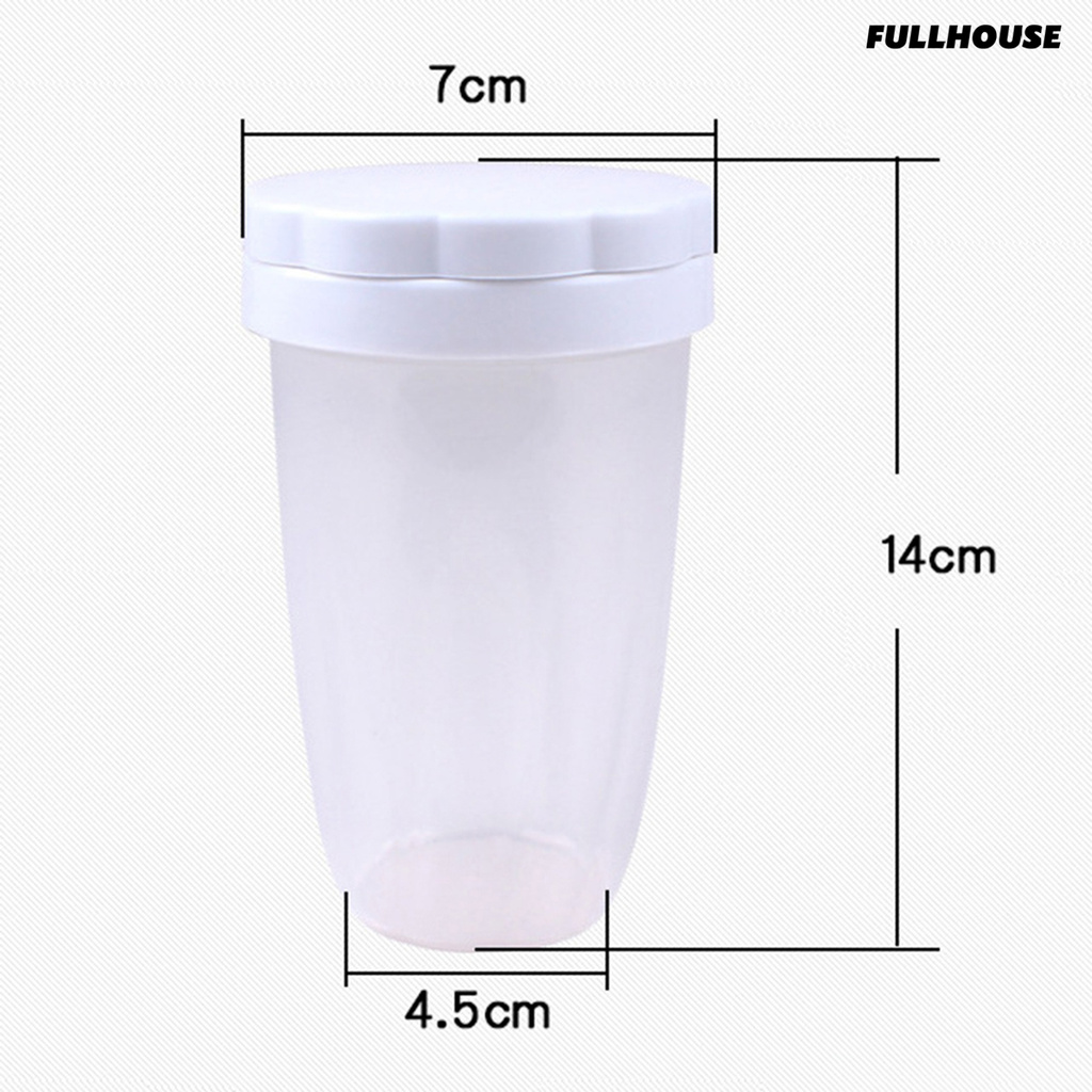 HOUSE ❤❤ Powder Sifter Transparent PP Cocoa Flour Sifter for Baking