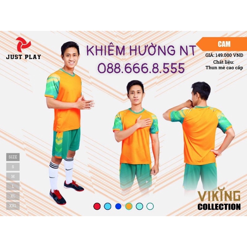 Quần Áo Đá Bóng Không Logo Viking Collection Đủ Màu_Mẫu Áo Đấu Hot, Giá Tốt 2021-2022