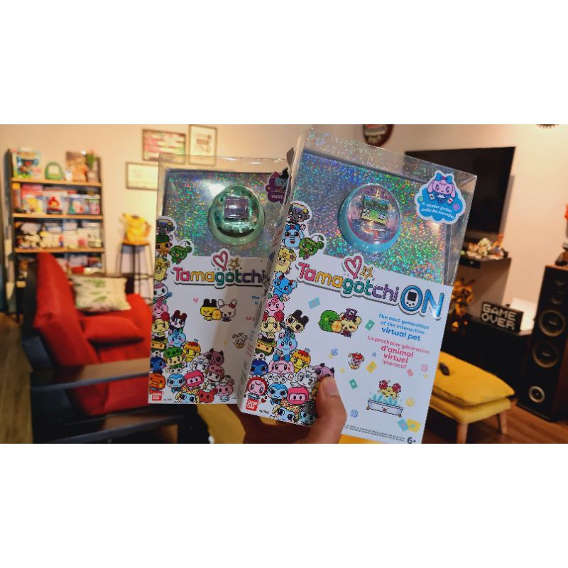 Máy nuôi thú ảo Tamagotchi PIX Party , Floral , ON Bandai